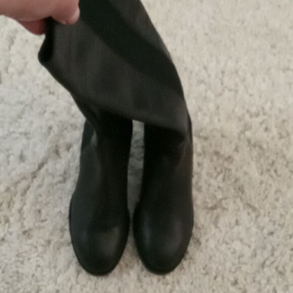 Eileen Fisher Vero Cudio Destry leather & recycled  stretch knit boot size 5 NWT - Picture 6 of 7